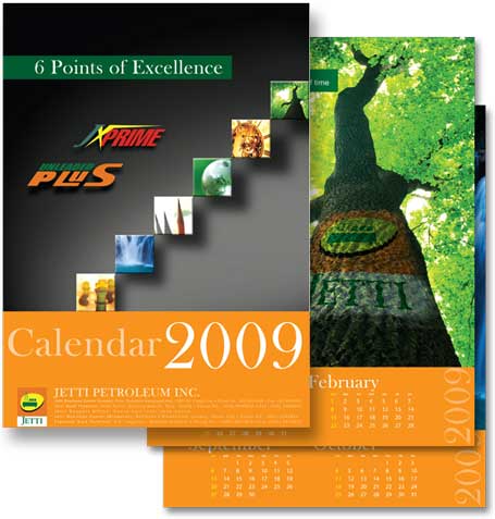 photo calendar design. Calendar design for JETTI